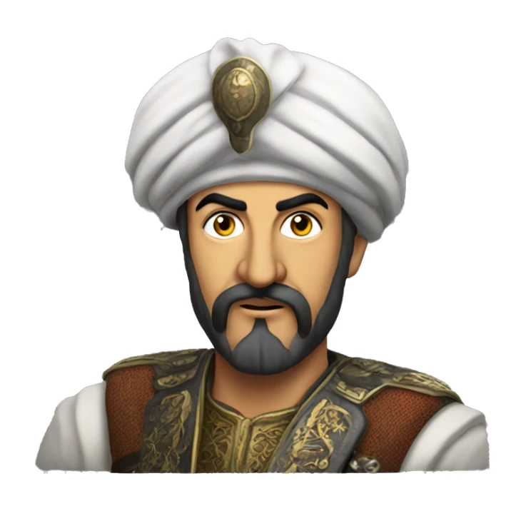  ottoman janissary photorealistic serious sticker