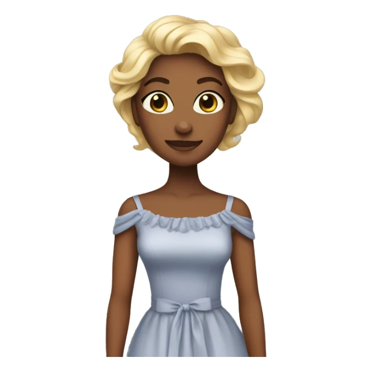 Me wearing a dress sticker