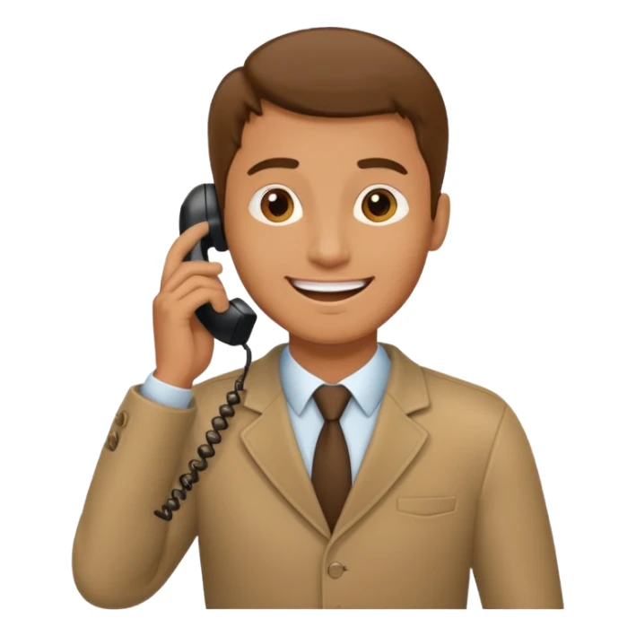 un hombre llamando por telefono sticker