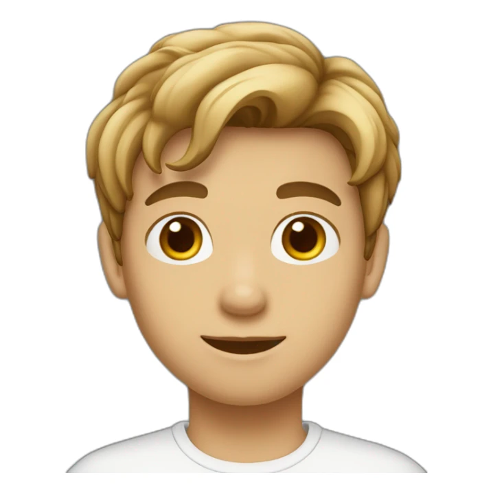 Garçon de 15 ans grand blanc au cheveux brun sticker