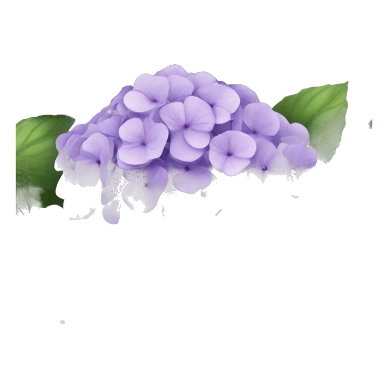 a bouquet of purple hydrangeas may flowers sticker