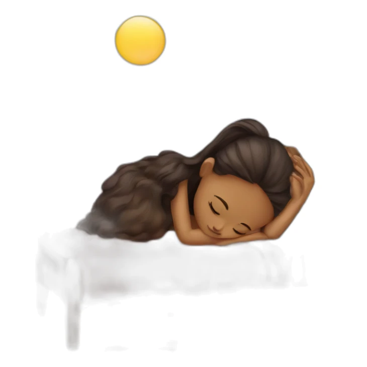 Books girl sleep sticker