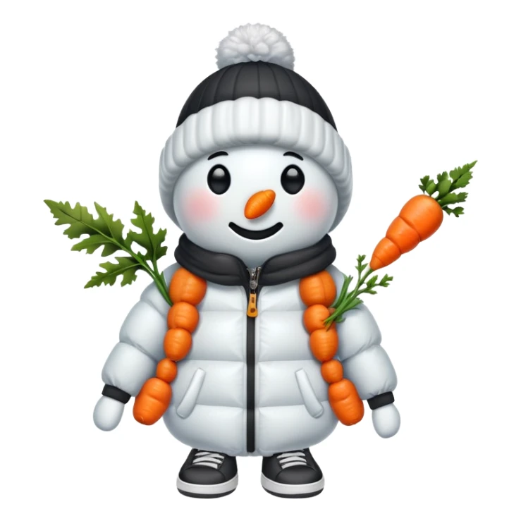 Snowman with street wear sticker