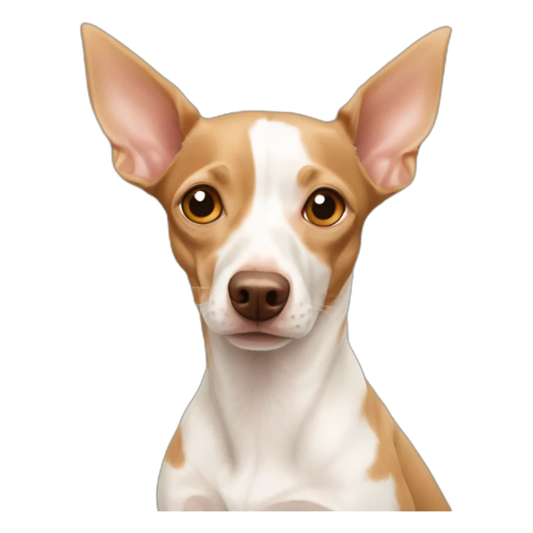 two dogs brown Podenco and white chihuahua sticker