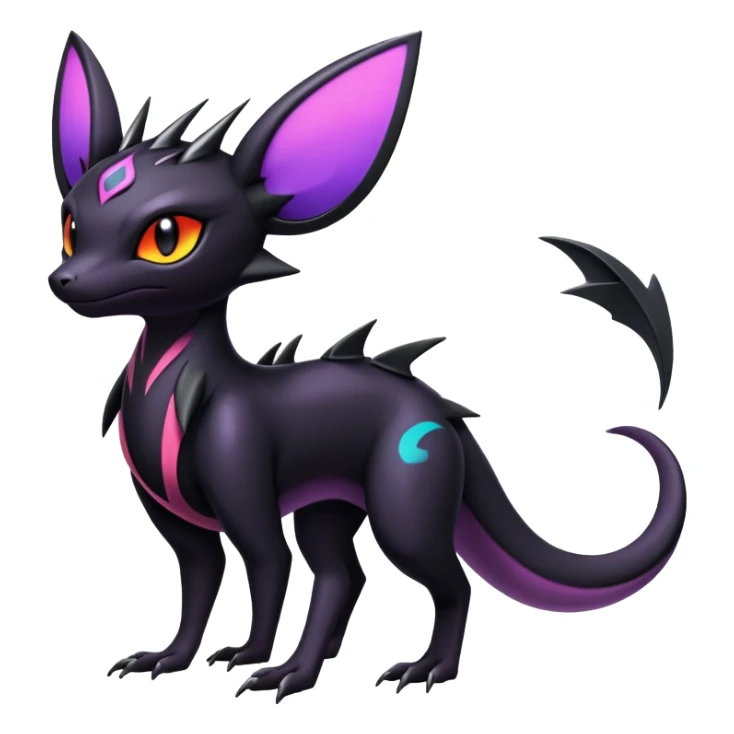Salandit-Noibat-Noivern-Umbreon-Hybrid (Full body) sticker