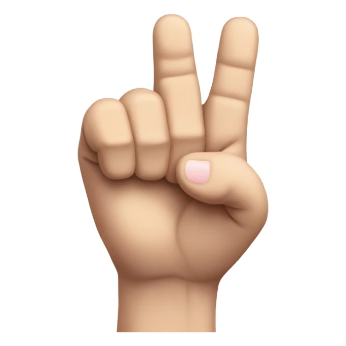 a fist facing up with index and pinky fingers facing up sticker