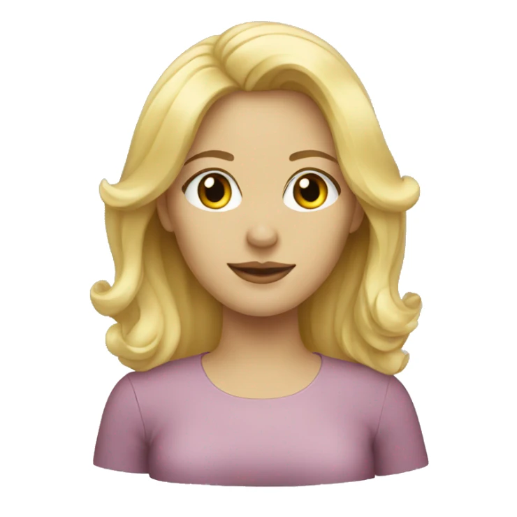 blonde woman sticker