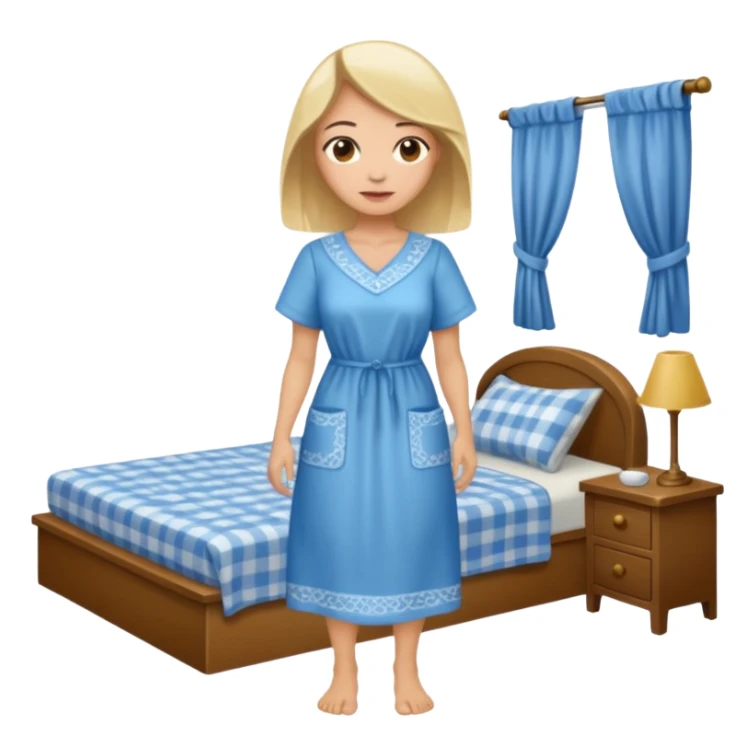 ligth woman housewife clothes full body  sticker