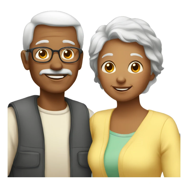 grandparents and grandchild sticker