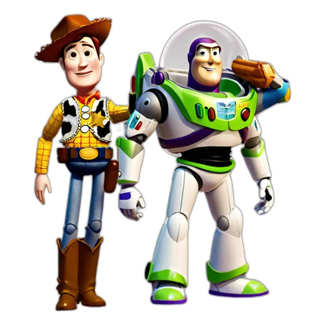 Toy Story buzz lightyear and woody sticker