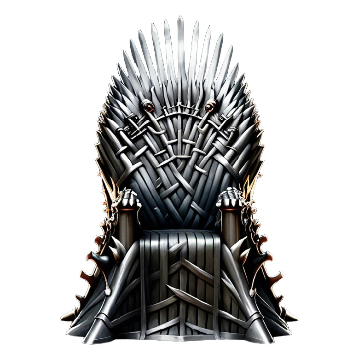 The iron throne of game of thrones  sticker