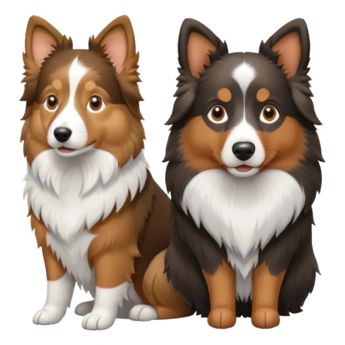 Shetland sheepdog and Australian shepherd sticker