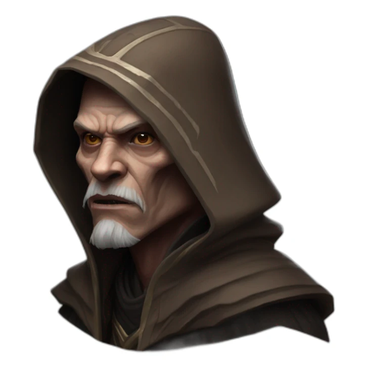 hyperrealist sith jedi in world of warcraft sticker
