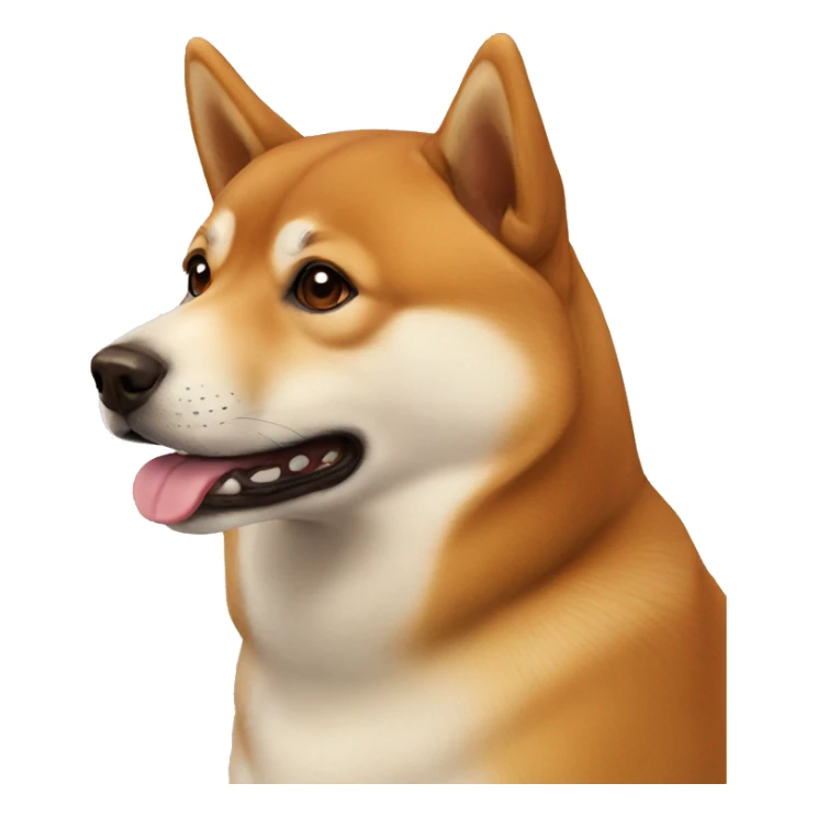 Brown Shiba Inu sticker