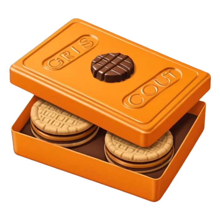 Tagalongs Girl Scout cookie orange box peanut butter & chocolate cookie sticker