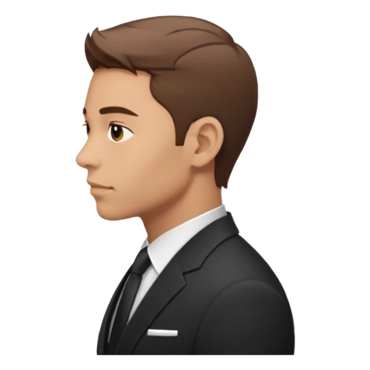 Man in suit side sticker