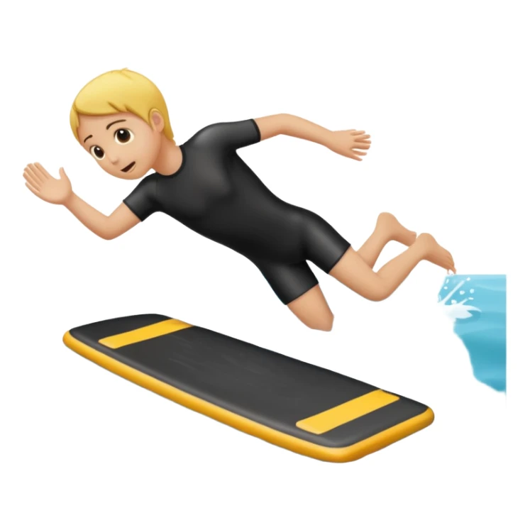 Mobile phone falling off body board into sea sticker