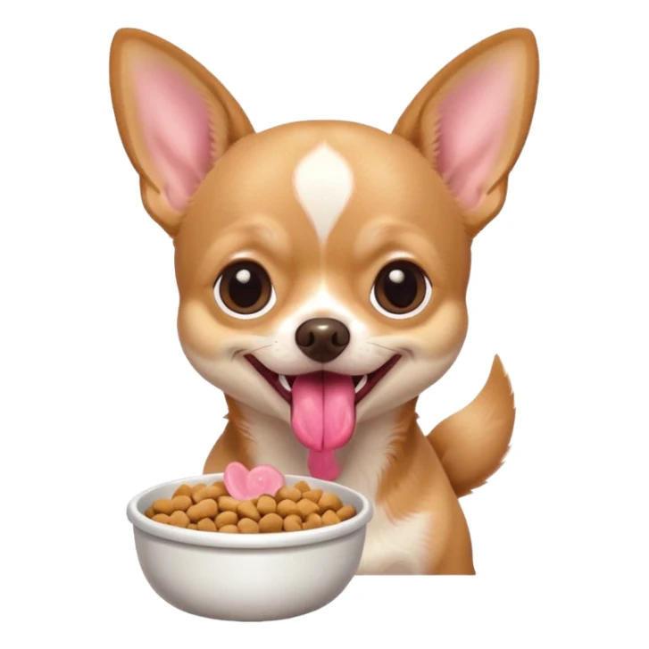 Chihuahua dog food area sticker