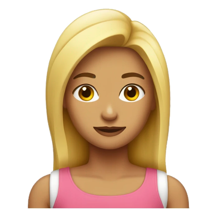 chica rubia brazos estirados sticker