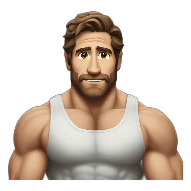 Jake Gyllenhaal Bodybuilder giant sticker