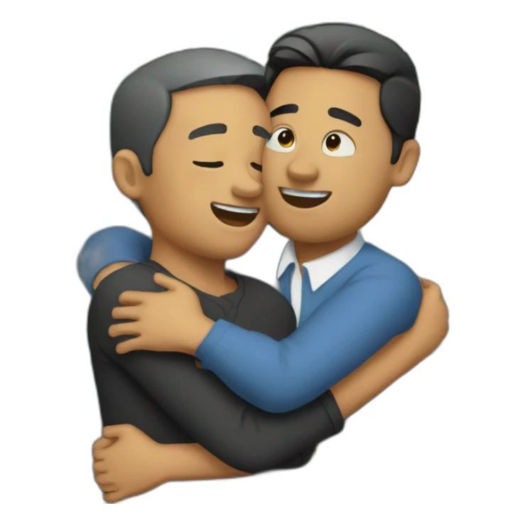 hug + huge amount of money sticker