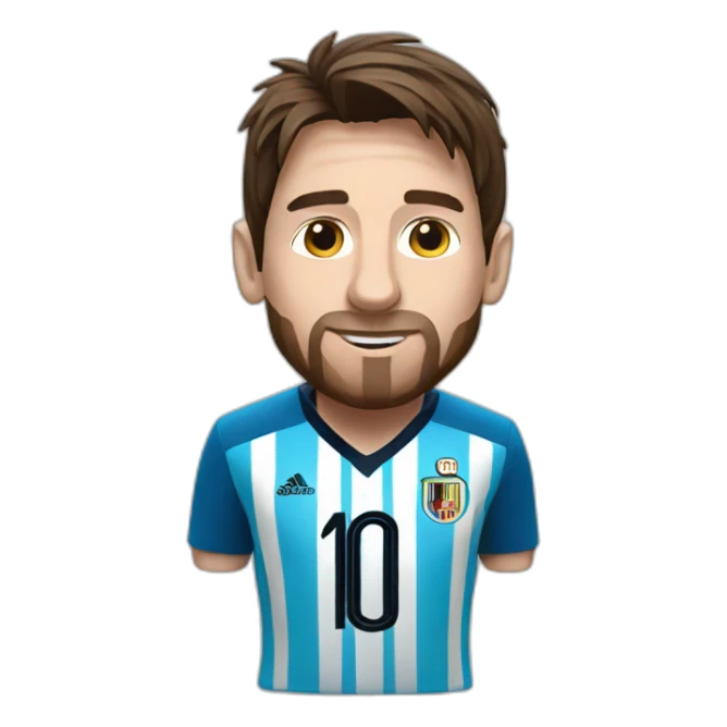 Messi world cup winner sticker