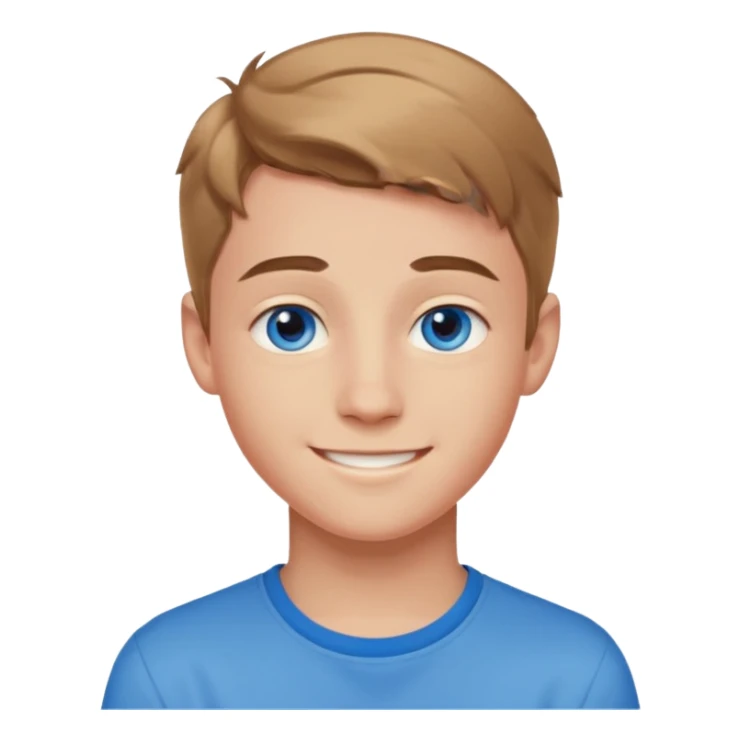 niño guapo adolescente de ojos azules sonriendo ENAMORADO sticker