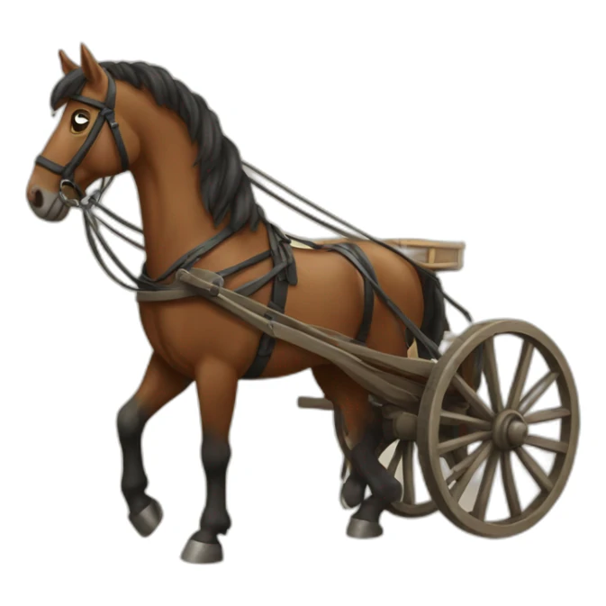 cart ahead of the horse sticker