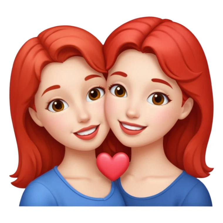 A girl kissing a girl sticker