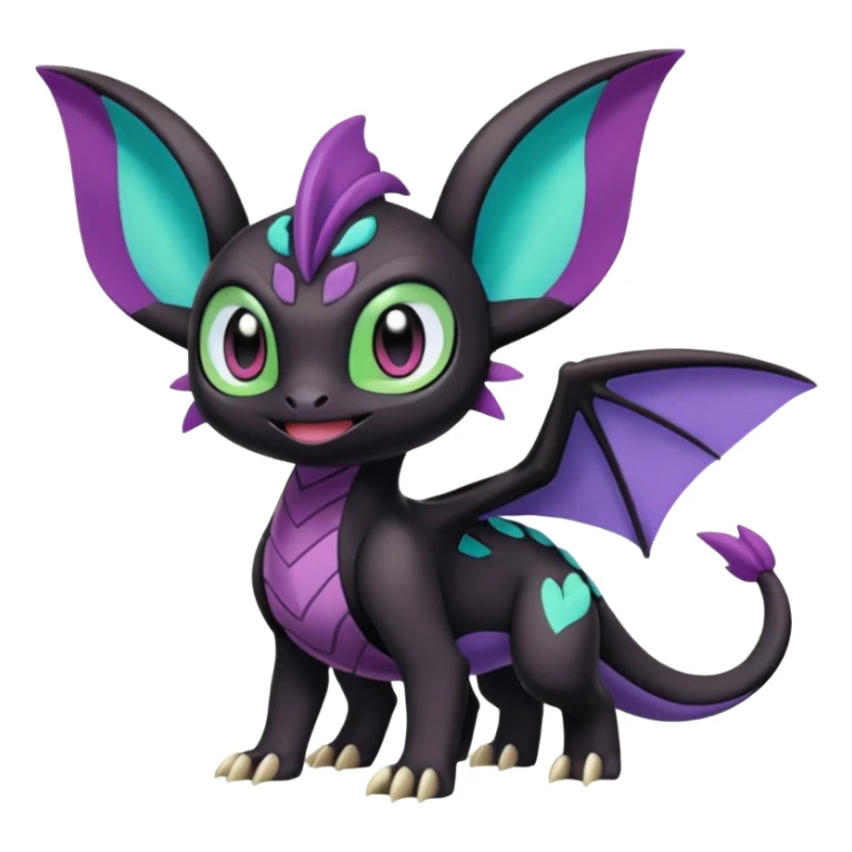 Meloetta-Noibat-Spyro-Toothless-Stitch-Pokémon-Fakémon-creature-hybrid sticker