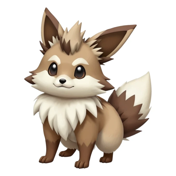 zigzagoon-Eevee-linoone-furret-Fakémon-hybrid-creature (full body)  sticker