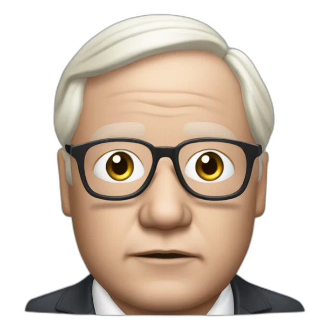 Jean marie le pen with black skin sticker