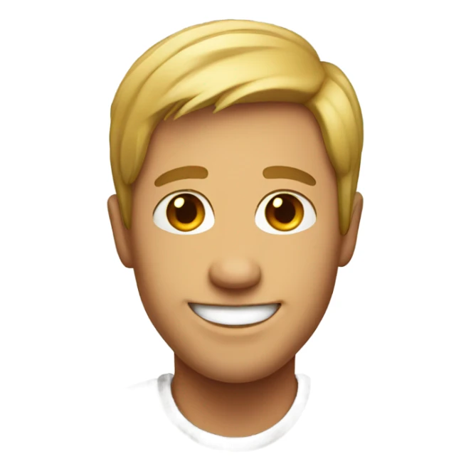 smiling portrait of a male/female sticker