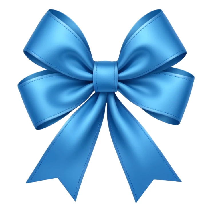 Blue ribbon for diabetes awareness day emoji  sticker