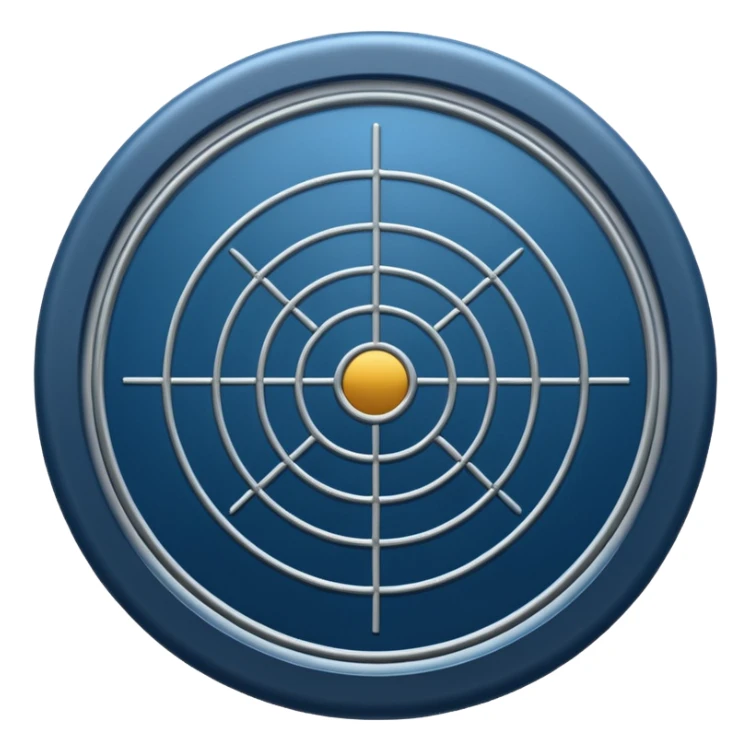 Military radar in hakka color sticker