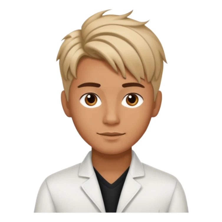 A beautiful boy salon hairstylist sticker