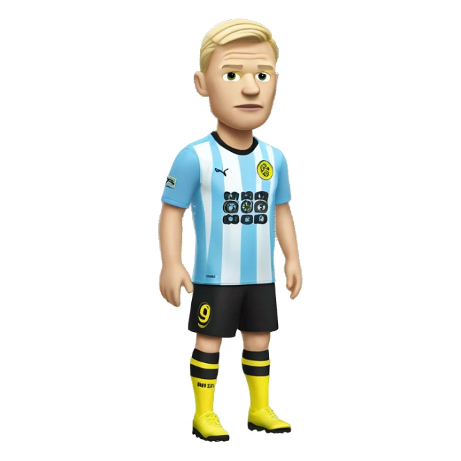 Erling Haaland in a city kit sticker