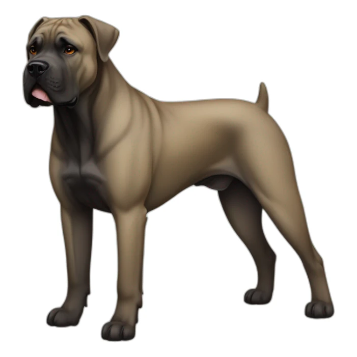 dog Cane Corso color fawn full body sticker