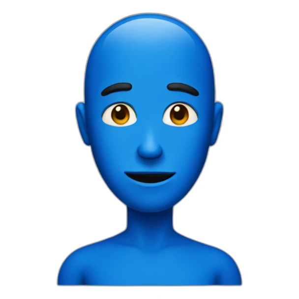 blue person sticker