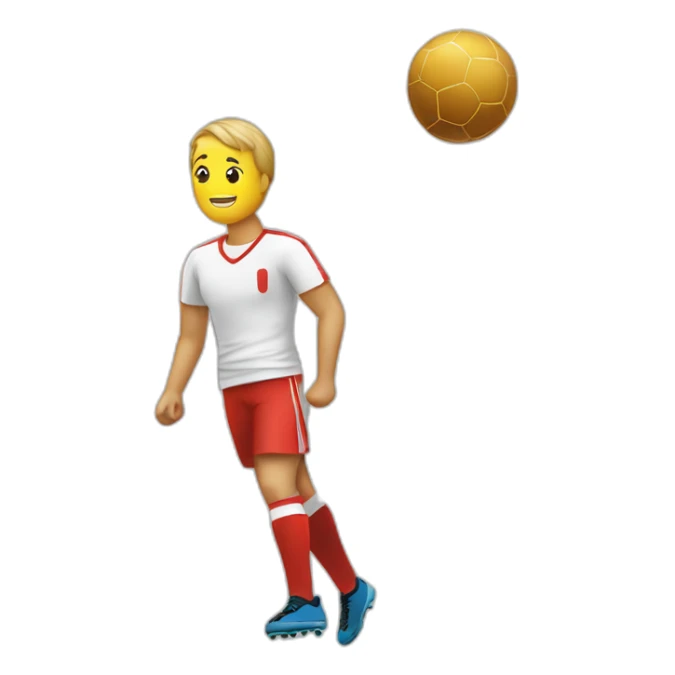 Chat qui a un ballon de foot sur une baleine sticker