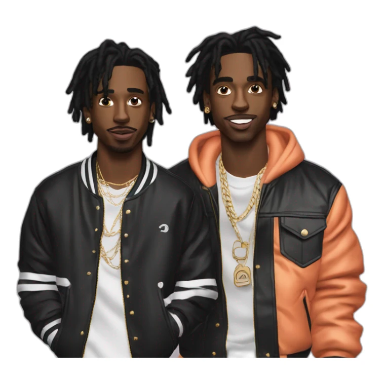 Ken carson rapper with playboi carti rapper sticker