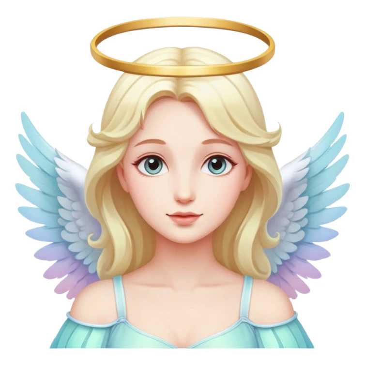 Divine angelic romantic pastel wings  sticker