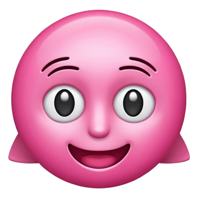 me haces un emoji de alerta en rosa tipo 3d ? te paso el código de color FDD2EF sticker