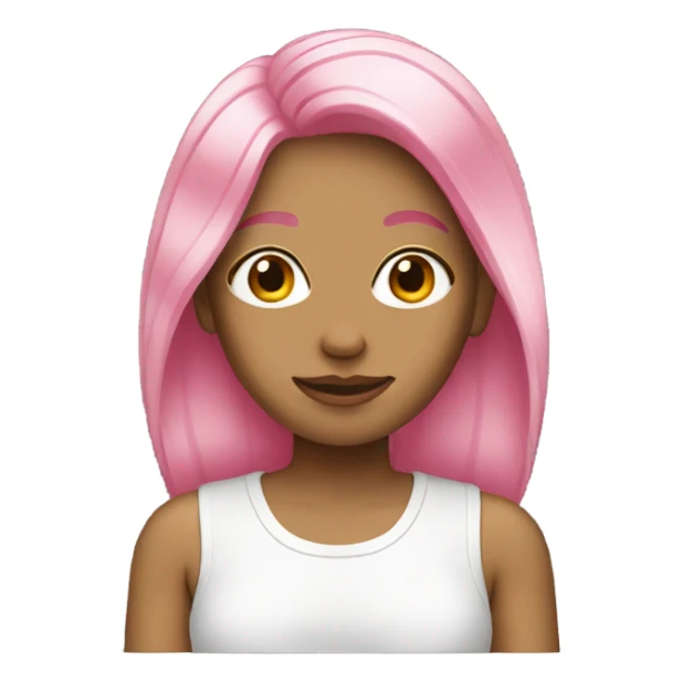 Women with pink and blonde split dyed hair sticker