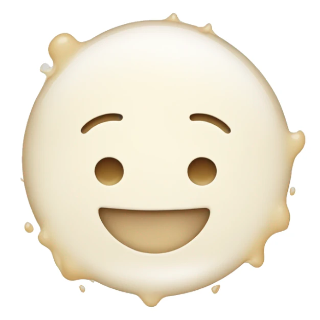 Classic Smile face with milk stains sticker