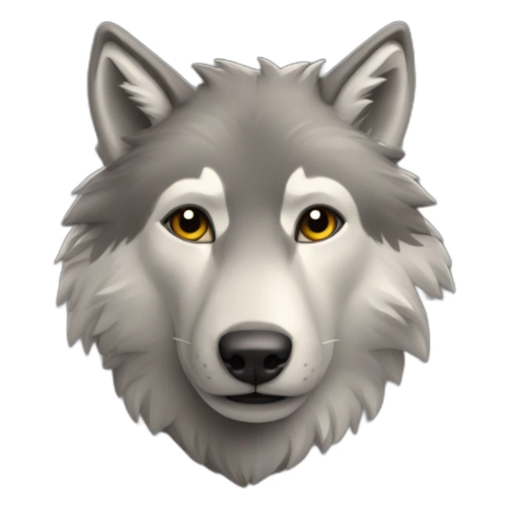 Loup qui fait un câlin à un moutob sticker