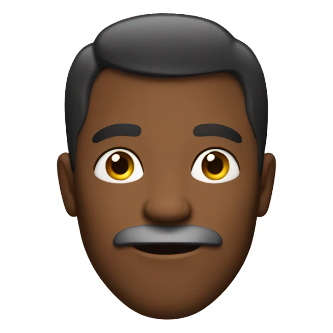 BOLD MAN WITH STARS INSTEAD MOUTH sticker