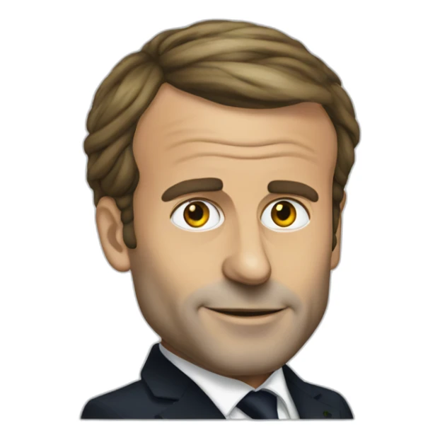president macron as rasta sticker