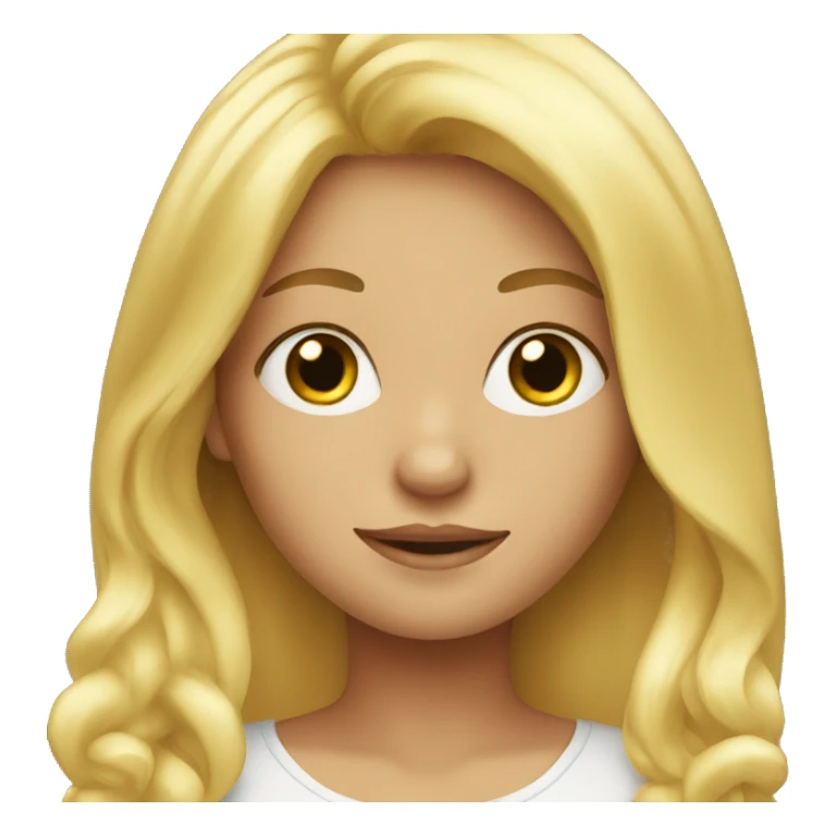 blonde girl sticker