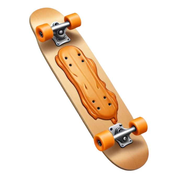 A skateboard made out of fingers sticker